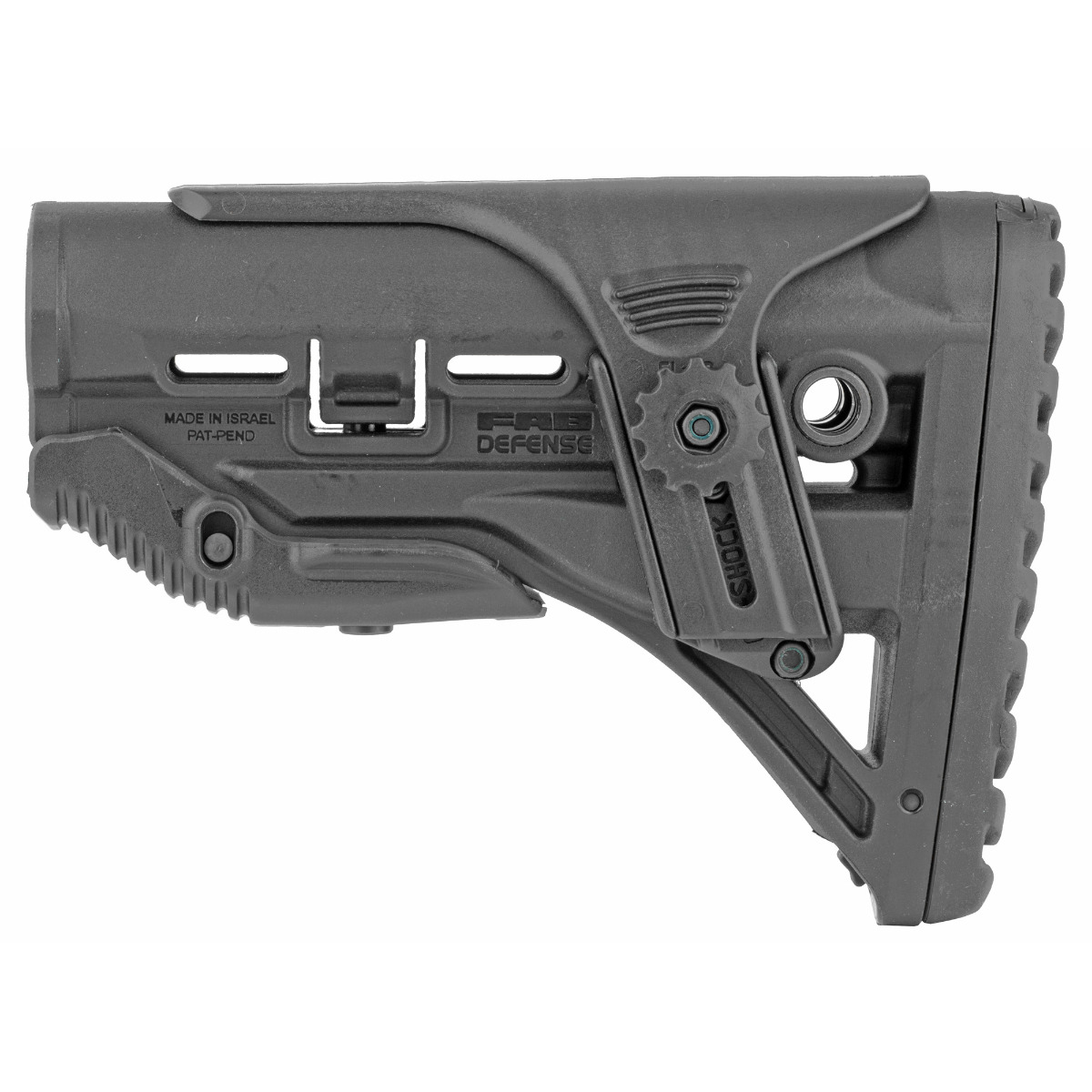 FAB Defense GLSHOCKCP AR-15 M4/M16 Shock Absorbing Buttstock, Black (US SHIPPING ONLY)